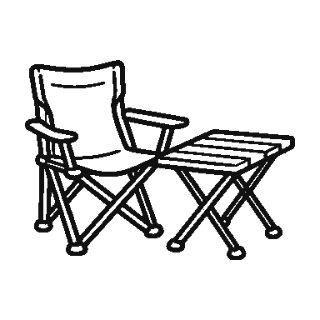 cat-line-chairs-tables طاولة تخييم قابلة للطي 50×50 سم