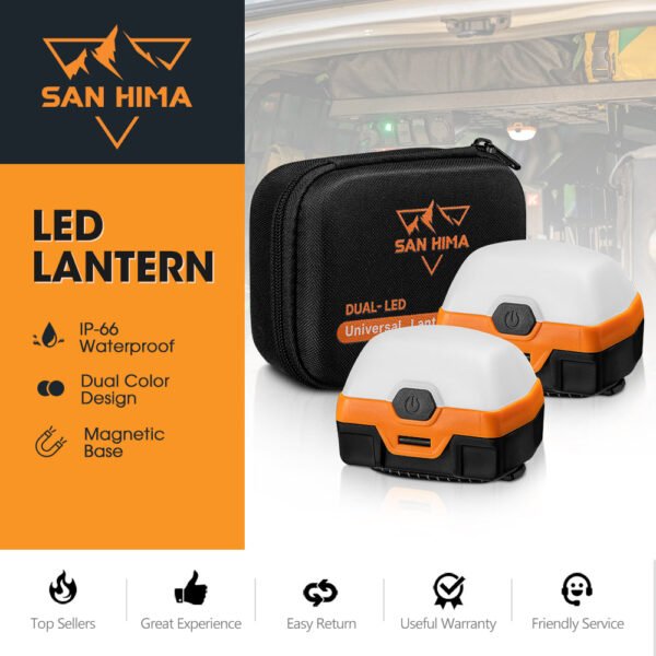 مصابيح تخييم LED من SAN HIMA (عدد 2) مصابيح تخييم LED من SAN HIMA (عدد 2)