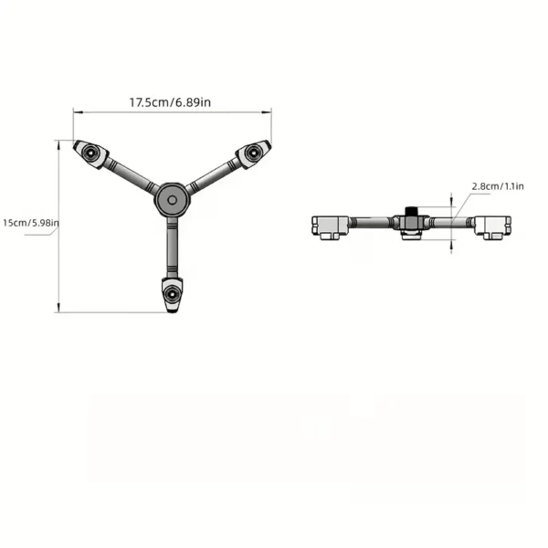 trailkit-p705-04 محول وقود ثلاثي المخارج
